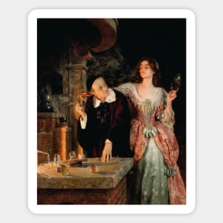 The Laboratory by John Collier Magnet